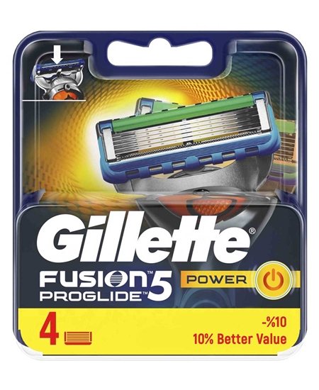 Picture of Gillette Fusion5 Proglide Power Refill Razor Blade 4's
