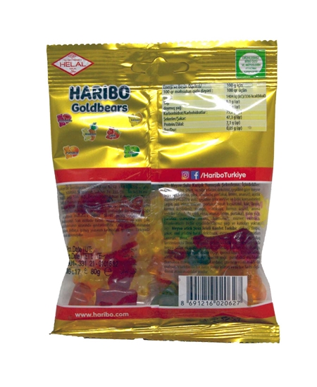 Picture of Haribo Yumuşak Şekerleme 80 gr Altın Ayıcık x 36'lı Paket