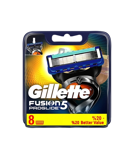 Picture of Gillette Fusion5 Proglide Refill Razor Blade 8's