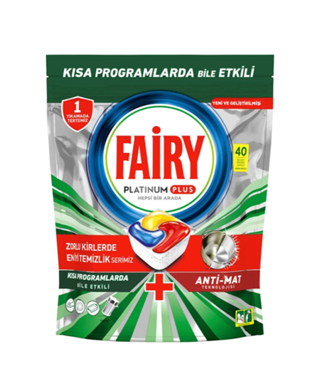 Picture of Fairy Platinum Plus 40 Yıkama Bulaşık Makinesi Deterjanı Kapsülü